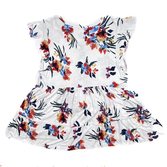 torrid Super Soft Knits Tiered Babydoll Top Floral Button-Front Size 3 - NWOT - Picture 8 of 13
